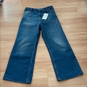 NWT Zara Wide-Leg High-Rise Jeans Medium Wash | Size 6